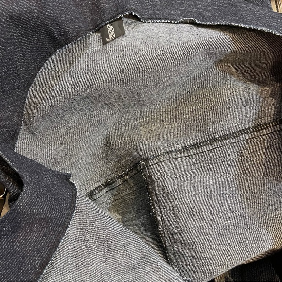 8848 Dark Blue Denim Button Down Overall Dress - Picture 10 of 14